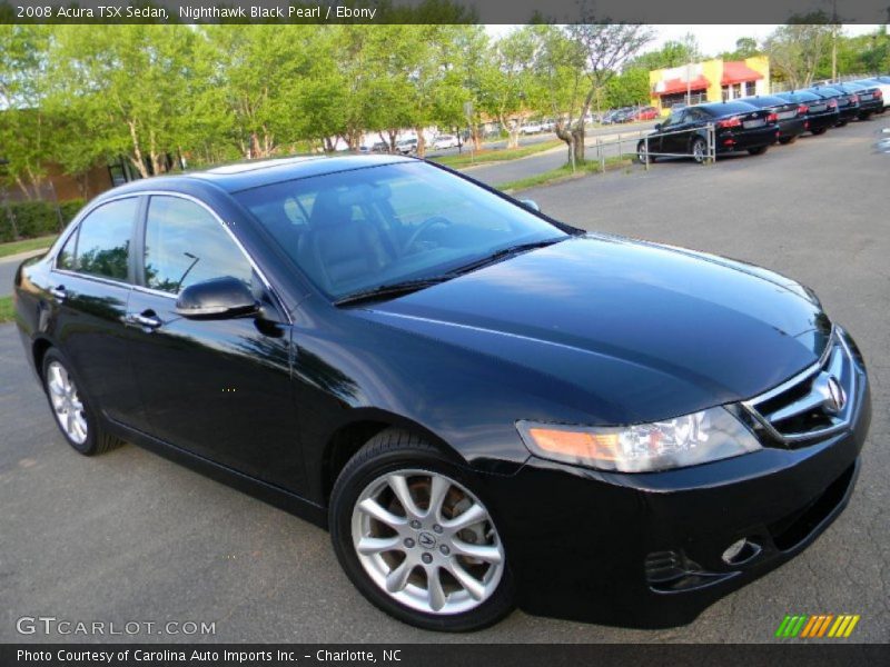 Nighthawk Black Pearl / Ebony 2008 Acura TSX Sedan