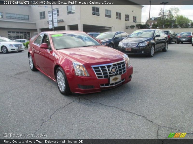 Crystal Red Tintcoat / Cashmere/Cocoa 2012 Cadillac CTS 4 3.0 AWD Sedan