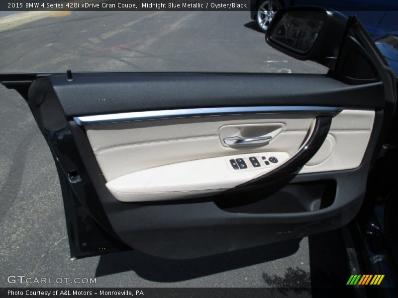 Midnight Blue Metallic / Oyster/Black 2015 BMW 4 Series 428i xDrive Gran Coupe