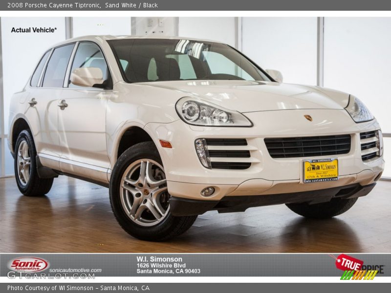Sand White / Black 2008 Porsche Cayenne Tiptronic