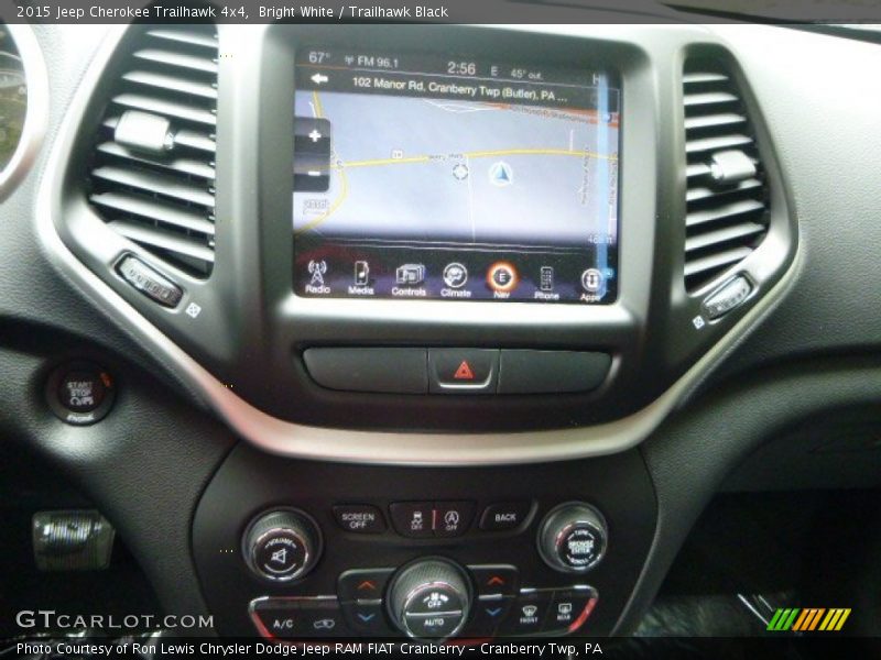 Bright White / Trailhawk Black 2015 Jeep Cherokee Trailhawk 4x4