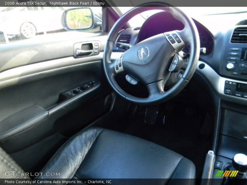 Nighthawk Black Pearl / Ebony 2008 Acura TSX Sedan