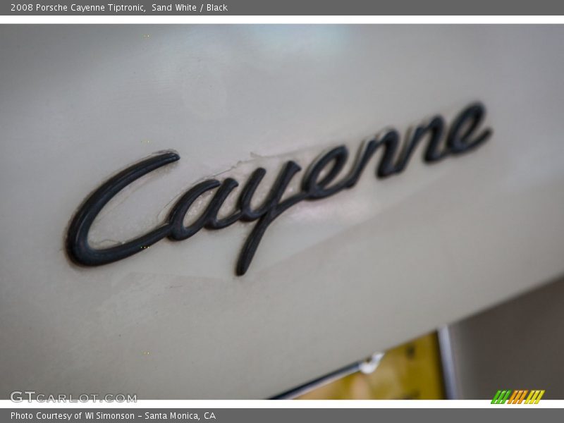 Sand White / Black 2008 Porsche Cayenne Tiptronic