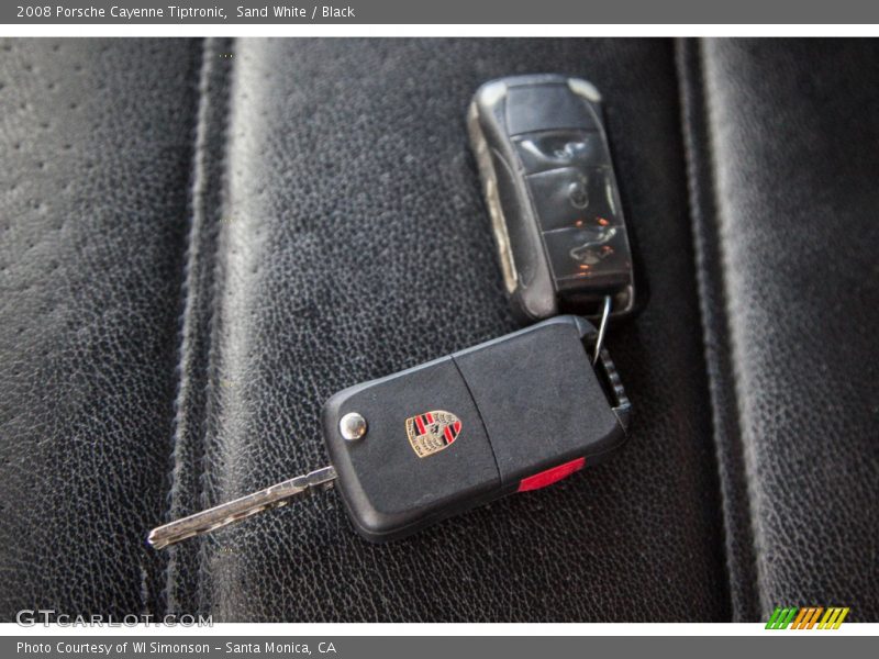 Sand White / Black 2008 Porsche Cayenne Tiptronic