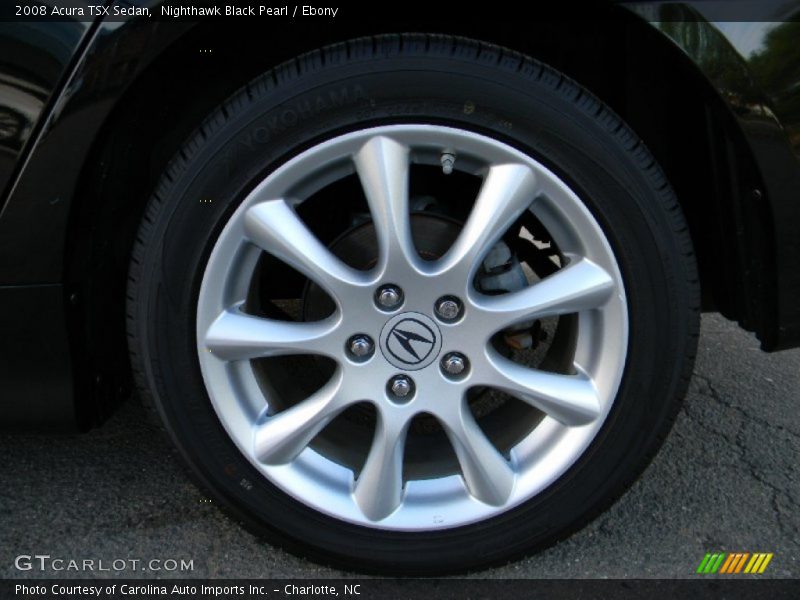 Nighthawk Black Pearl / Ebony 2008 Acura TSX Sedan