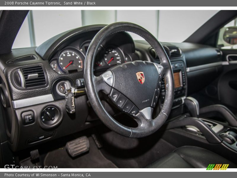 Sand White / Black 2008 Porsche Cayenne Tiptronic