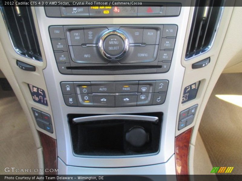 Controls of 2012 CTS 4 3.0 AWD Sedan
