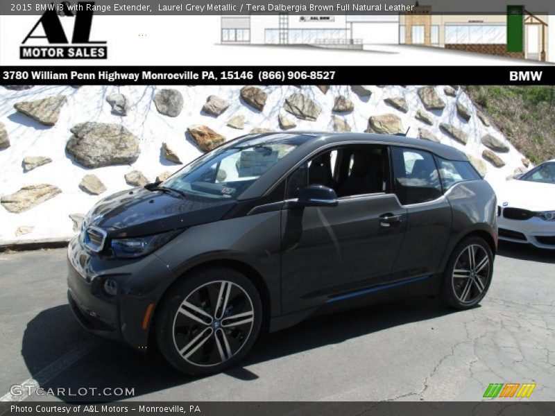 Laurel Grey Metallic / Tera Dalbergia Brown Full Natural Leather 2015 BMW i3 with Range Extender