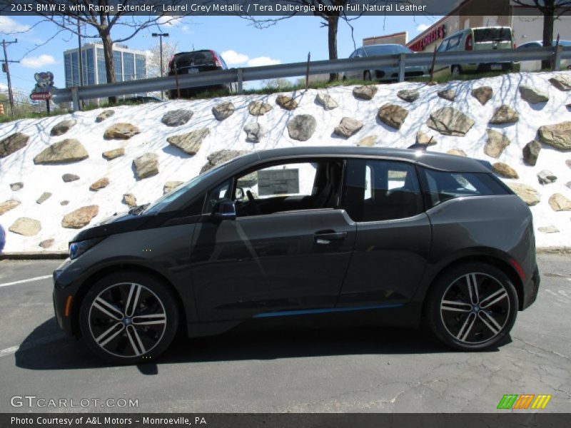 Laurel Grey Metallic / Tera Dalbergia Brown Full Natural Leather 2015 BMW i3 with Range Extender