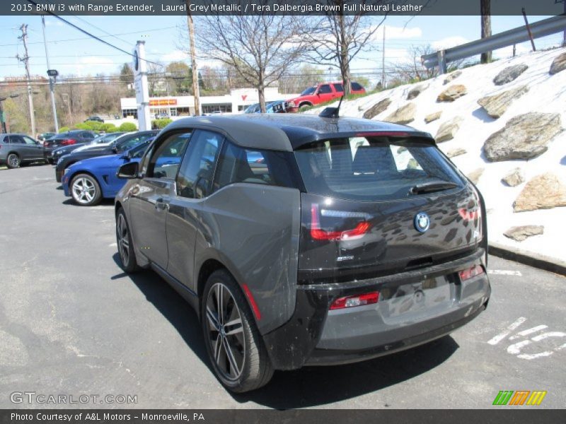 Laurel Grey Metallic / Tera Dalbergia Brown Full Natural Leather 2015 BMW i3 with Range Extender