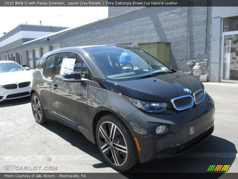 Laurel Grey Metallic / Tera Dalbergia Brown Full Natural Leather 2015 BMW i3 with Range Extender