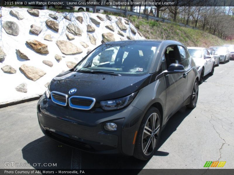 Laurel Grey Metallic / Tera Dalbergia Brown Full Natural Leather 2015 BMW i3 with Range Extender