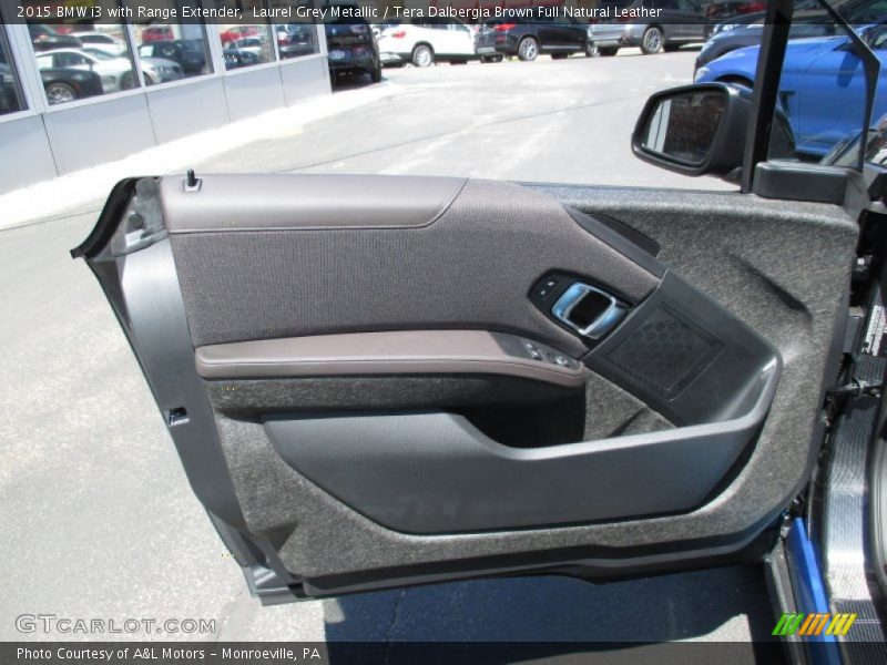 Laurel Grey Metallic / Tera Dalbergia Brown Full Natural Leather 2015 BMW i3 with Range Extender