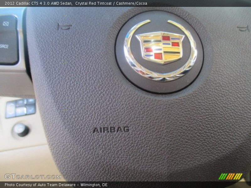 Crystal Red Tintcoat / Cashmere/Cocoa 2012 Cadillac CTS 4 3.0 AWD Sedan