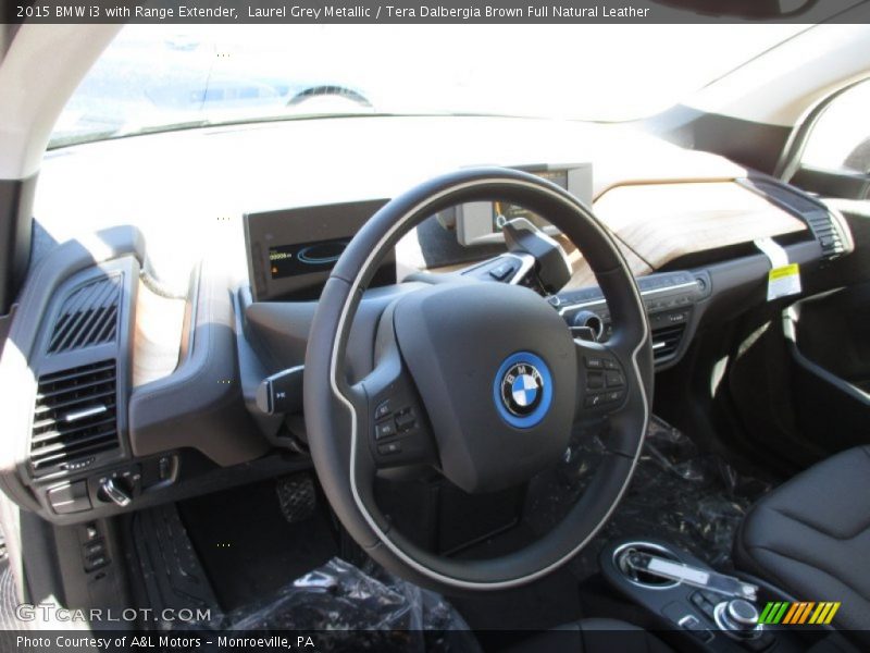 Laurel Grey Metallic / Tera Dalbergia Brown Full Natural Leather 2015 BMW i3 with Range Extender