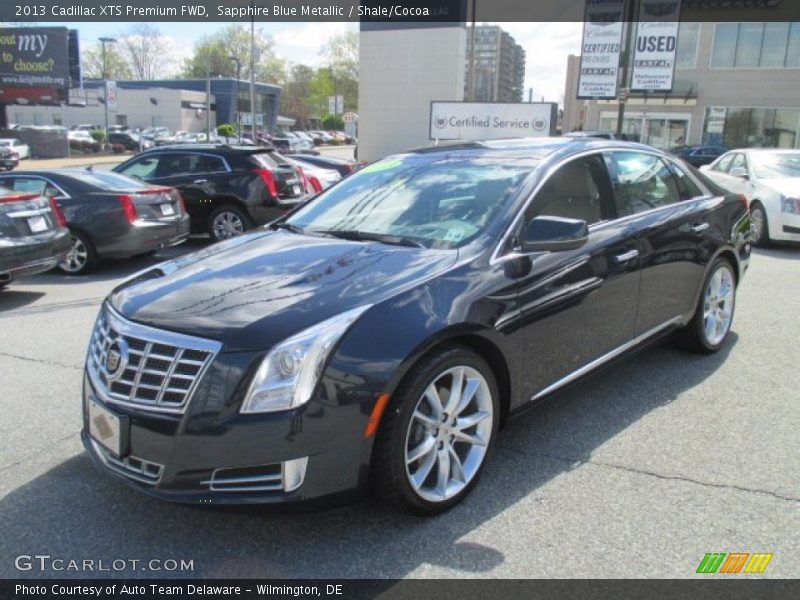 Sapphire Blue Metallic / Shale/Cocoa 2013 Cadillac XTS Premium FWD