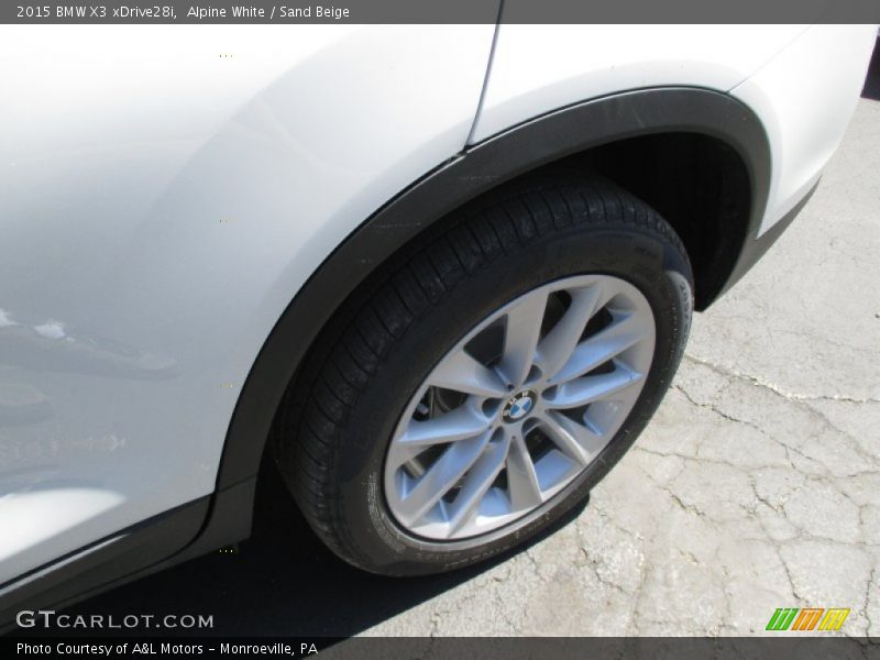 Alpine White / Sand Beige 2015 BMW X3 xDrive28i