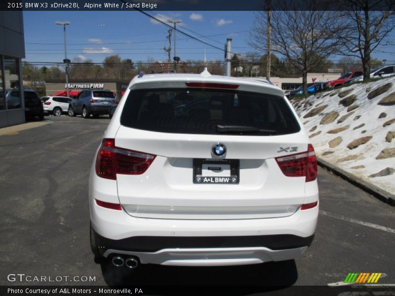 Alpine White / Sand Beige 2015 BMW X3 xDrive28i