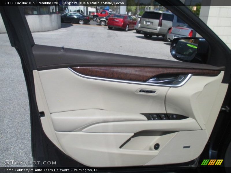 Sapphire Blue Metallic / Shale/Cocoa 2013 Cadillac XTS Premium FWD
