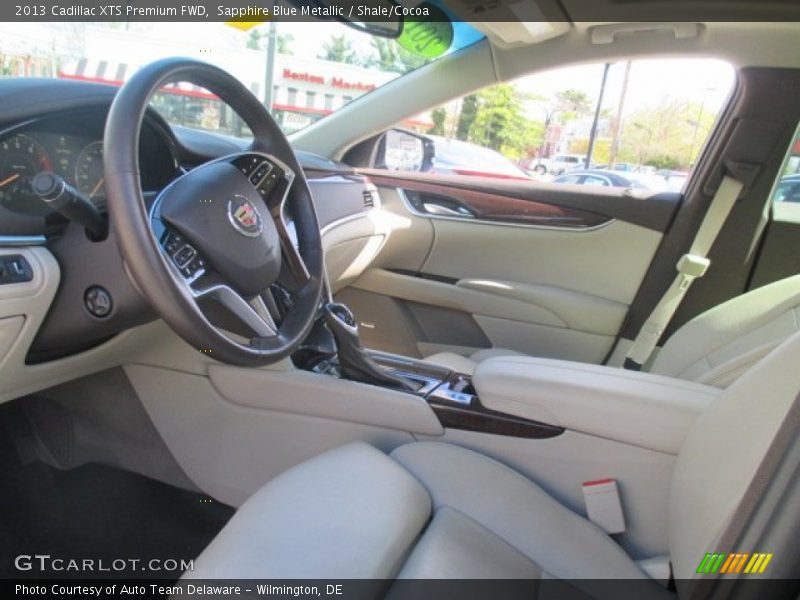 Sapphire Blue Metallic / Shale/Cocoa 2013 Cadillac XTS Premium FWD
