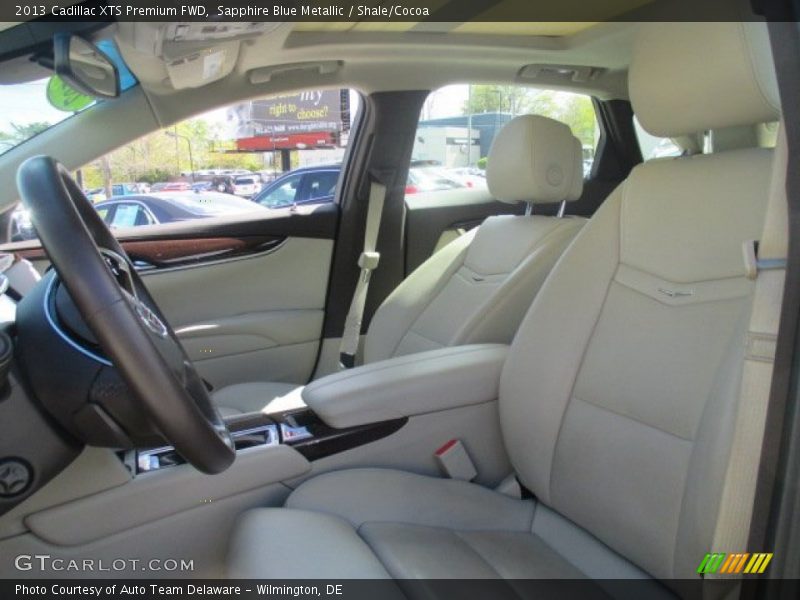 Sapphire Blue Metallic / Shale/Cocoa 2013 Cadillac XTS Premium FWD