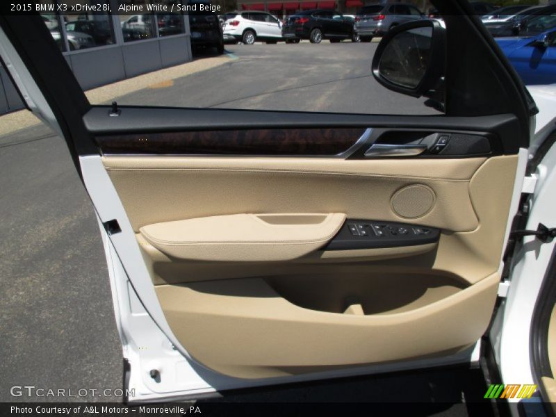 Alpine White / Sand Beige 2015 BMW X3 xDrive28i