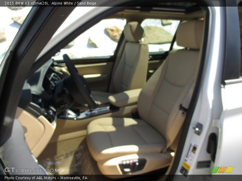 Alpine White / Sand Beige 2015 BMW X3 xDrive28i