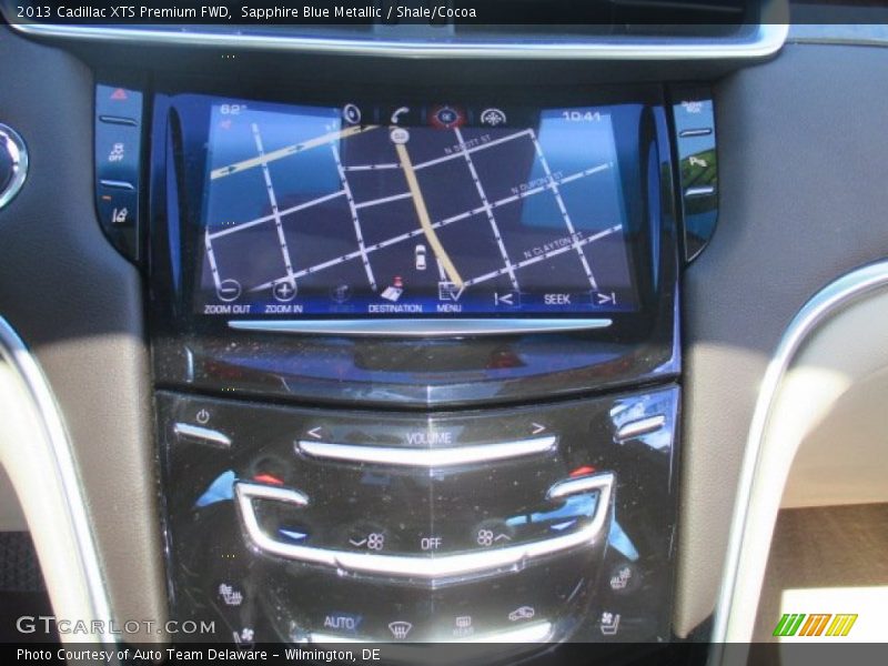 Sapphire Blue Metallic / Shale/Cocoa 2013 Cadillac XTS Premium FWD