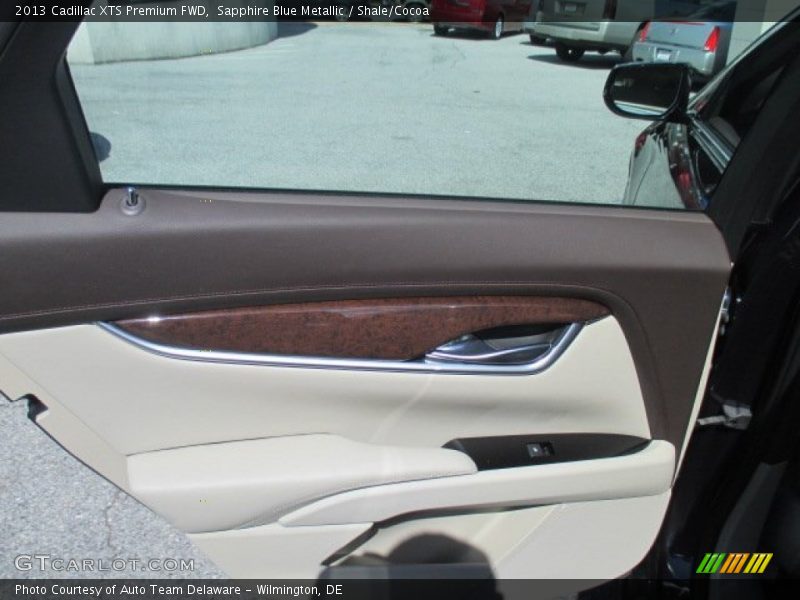 Sapphire Blue Metallic / Shale/Cocoa 2013 Cadillac XTS Premium FWD