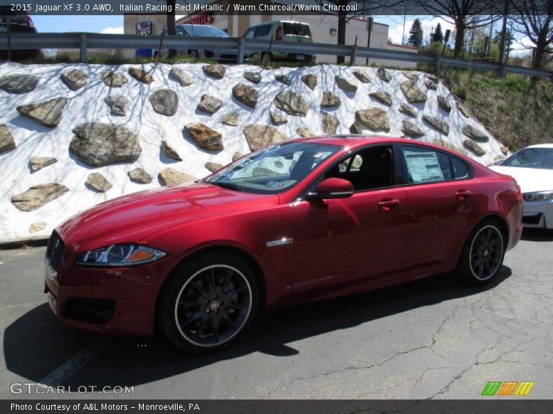 Italian Racing Red Metallic / Warm Charcoal/Warm Charcoal 2015 Jaguar XF 3.0 AWD