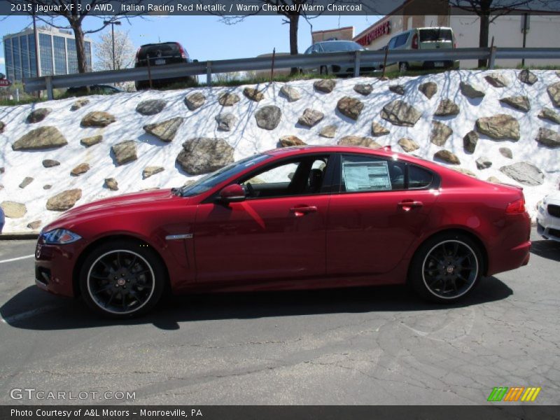 Italian Racing Red Metallic / Warm Charcoal/Warm Charcoal 2015 Jaguar XF 3.0 AWD