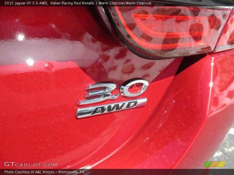 Italian Racing Red Metallic / Warm Charcoal/Warm Charcoal 2015 Jaguar XF 3.0 AWD