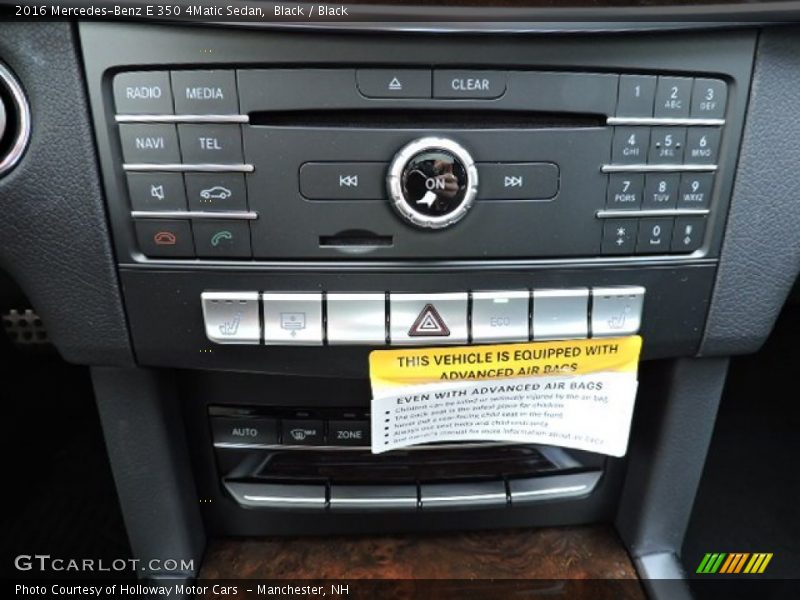 Controls of 2016 E 350 4Matic Sedan