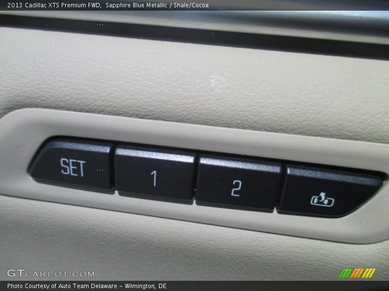 Sapphire Blue Metallic / Shale/Cocoa 2013 Cadillac XTS Premium FWD