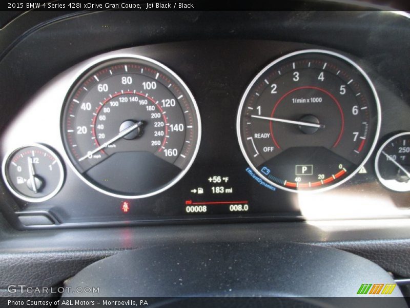 Jet Black / Black 2015 BMW 4 Series 428i xDrive Gran Coupe