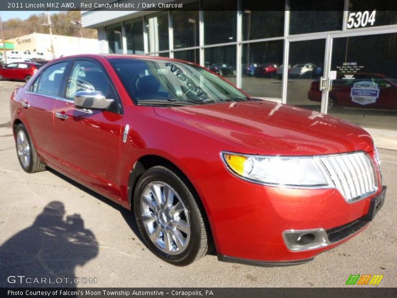 Red Candy Metallic / Dark Charcoal 2011 Lincoln MKZ AWD