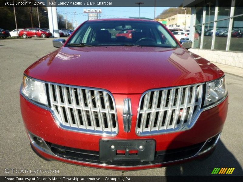 Red Candy Metallic / Dark Charcoal 2011 Lincoln MKZ AWD