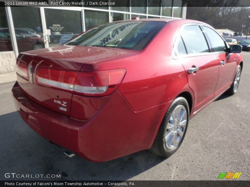 Red Candy Metallic / Dark Charcoal 2011 Lincoln MKZ AWD