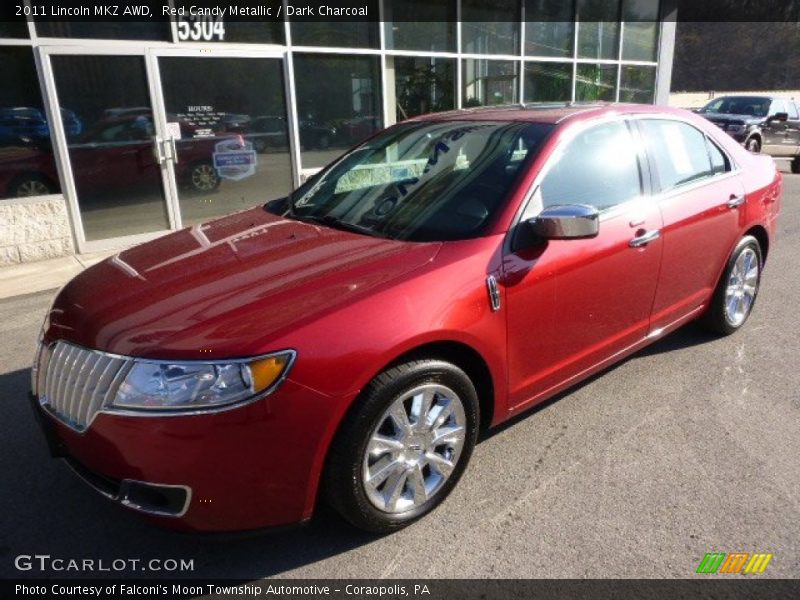 Red Candy Metallic / Dark Charcoal 2011 Lincoln MKZ AWD