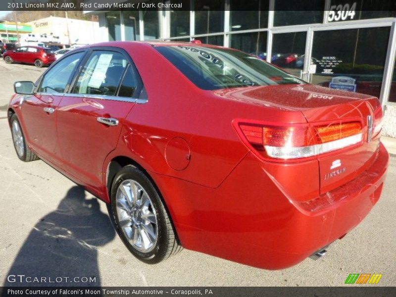 Red Candy Metallic / Dark Charcoal 2011 Lincoln MKZ AWD