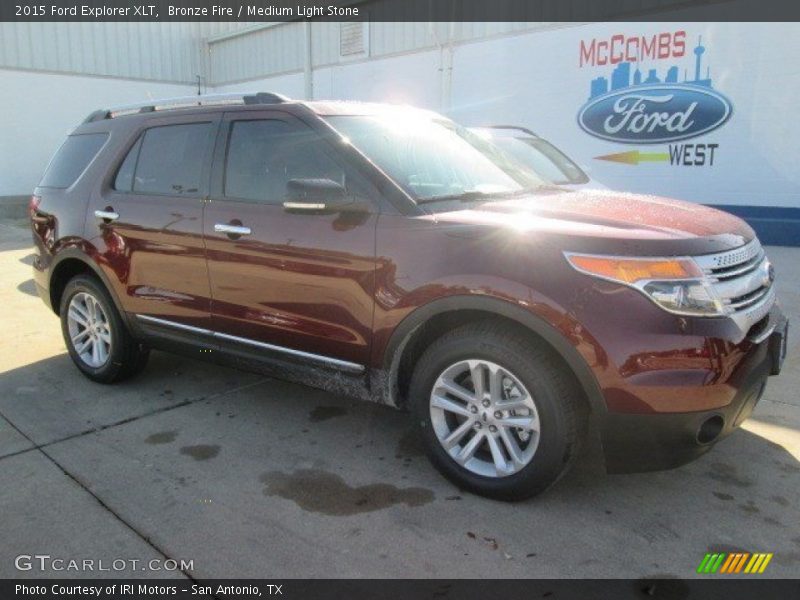 Bronze Fire / Medium Light Stone 2015 Ford Explorer XLT