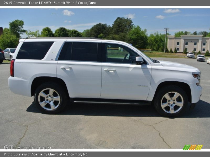 Summit White / Cocoa/Dune 2015 Chevrolet Tahoe LT 4WD