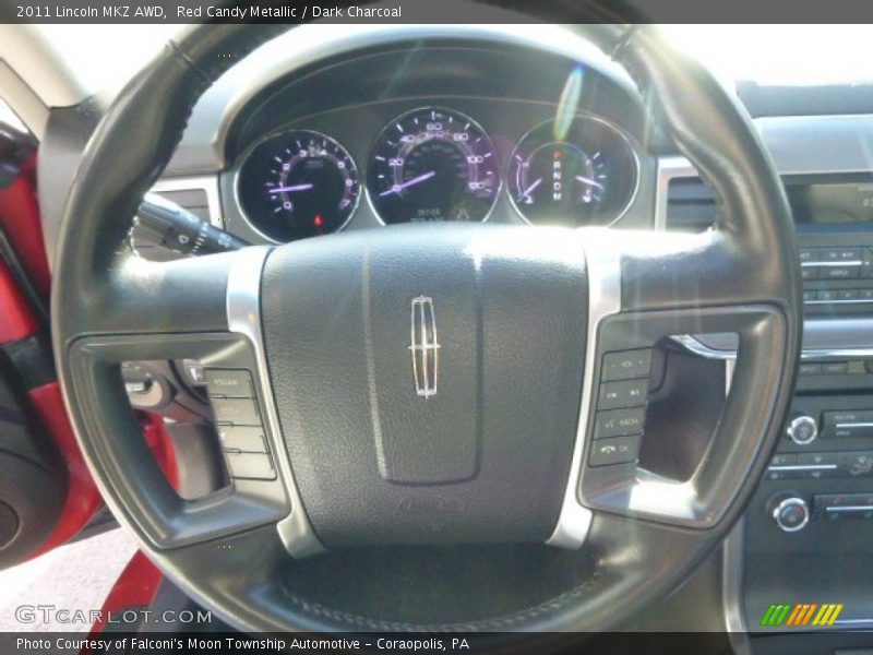 Red Candy Metallic / Dark Charcoal 2011 Lincoln MKZ AWD