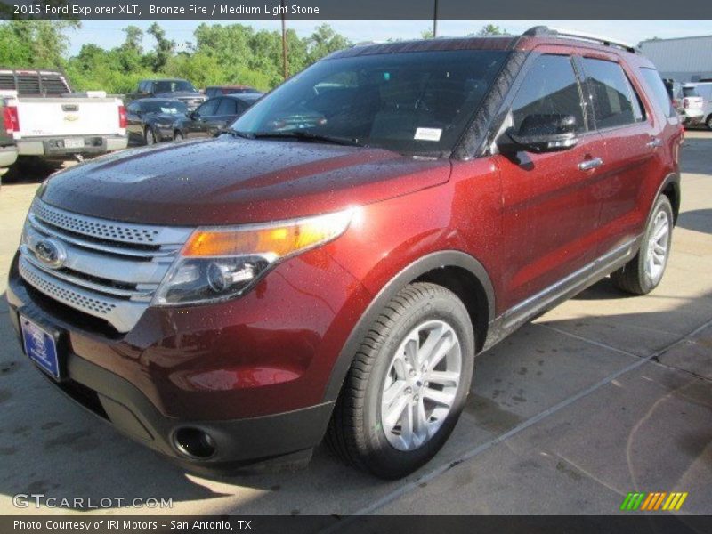 Bronze Fire / Medium Light Stone 2015 Ford Explorer XLT