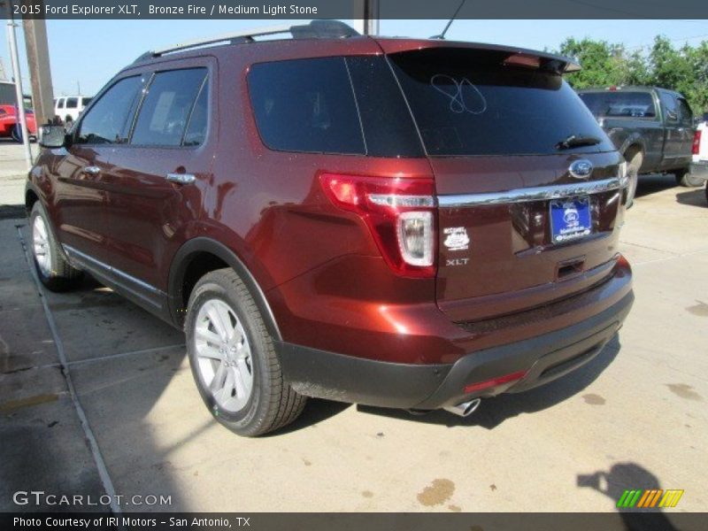 Bronze Fire / Medium Light Stone 2015 Ford Explorer XLT