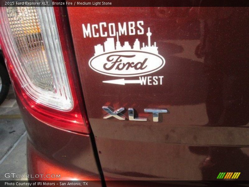 Bronze Fire / Medium Light Stone 2015 Ford Explorer XLT
