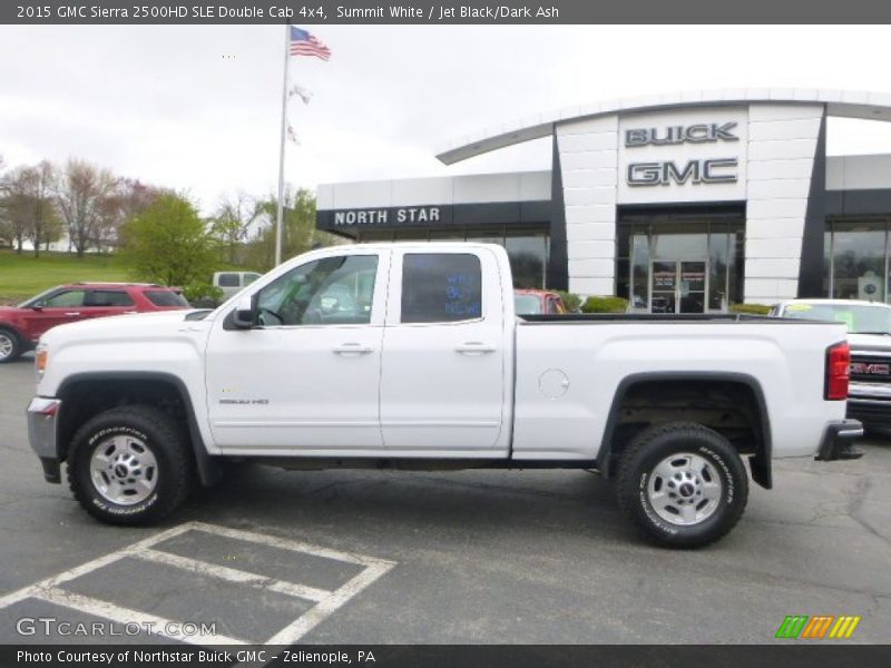 Summit White / Jet Black/Dark Ash 2015 GMC Sierra 2500HD SLE Double Cab 4x4