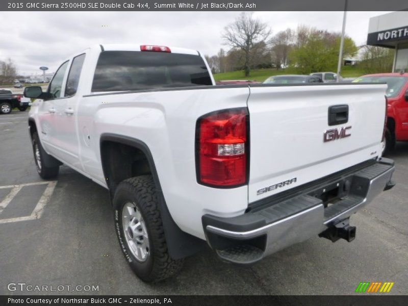 Summit White / Jet Black/Dark Ash 2015 GMC Sierra 2500HD SLE Double Cab 4x4