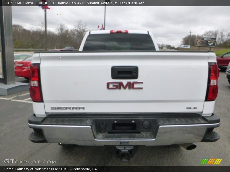 Summit White / Jet Black/Dark Ash 2015 GMC Sierra 2500HD SLE Double Cab 4x4