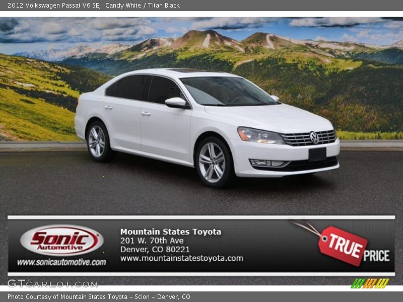 Candy White / Titan Black 2012 Volkswagen Passat V6 SE